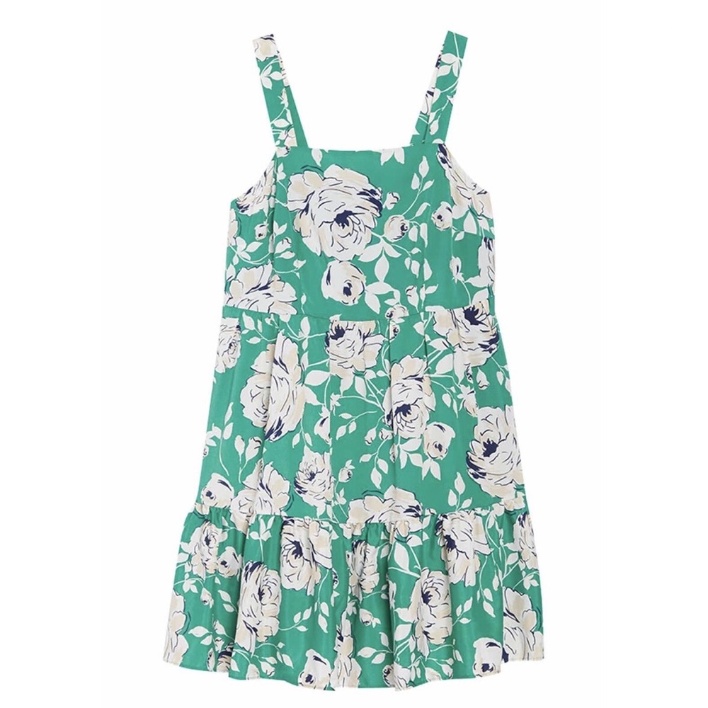 New Eliza J Tiered Floral Print Dress Size 14